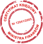 Certyfikat Księgowy Biura rachunkowego Ewa Gorzelak Nr 12041/2005